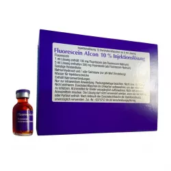 Флюоресцит Fluorescein Alcon 10% (Флуоресцеин натрия) р-р для ин. 100мг/мл 5мл №1 в Ростове на Дону и области фото