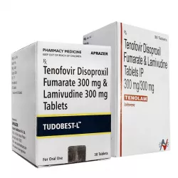 Тенофовир   Ламивудин (Tudobest L / Tenolam) табл. 300мг/300мг №30 в Ростове на Дону и области фото