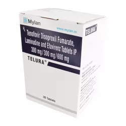 Тенофовир + Ламивудин + Эфавиренз (Telura/Tenolam E) таб. 300мг/300мг/600мг №30 в Ростове на Дону и области фото