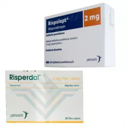 Рисполепт таб. 2мг (название Rispolept / Risperdal) №20 в Ростове на Дону и области фото