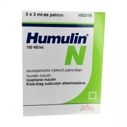 Хумулин НПХ инсулин (Humulin-NPH) 100 МЕ/мл сусп. для ин. 3мл 5шт в Ростове на Дону и области фото