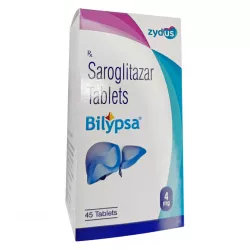 Сароглитазар Bilypsa :: Lipaglyn, Липаглин аналог :: 4мг таб. №45 в Ростове на Дону и области фото
